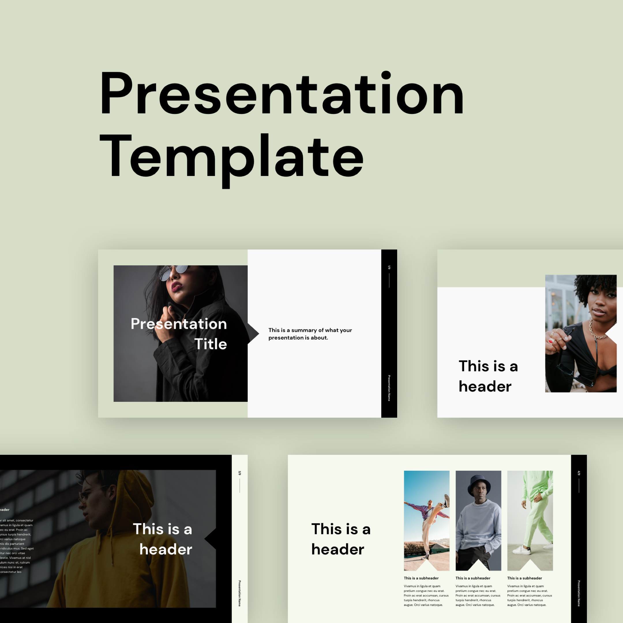Minimal Modern Presentation Template