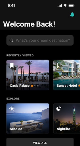 Hotel Booking App demo